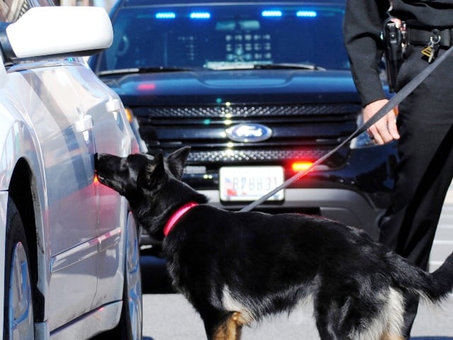police k9 drug dog training